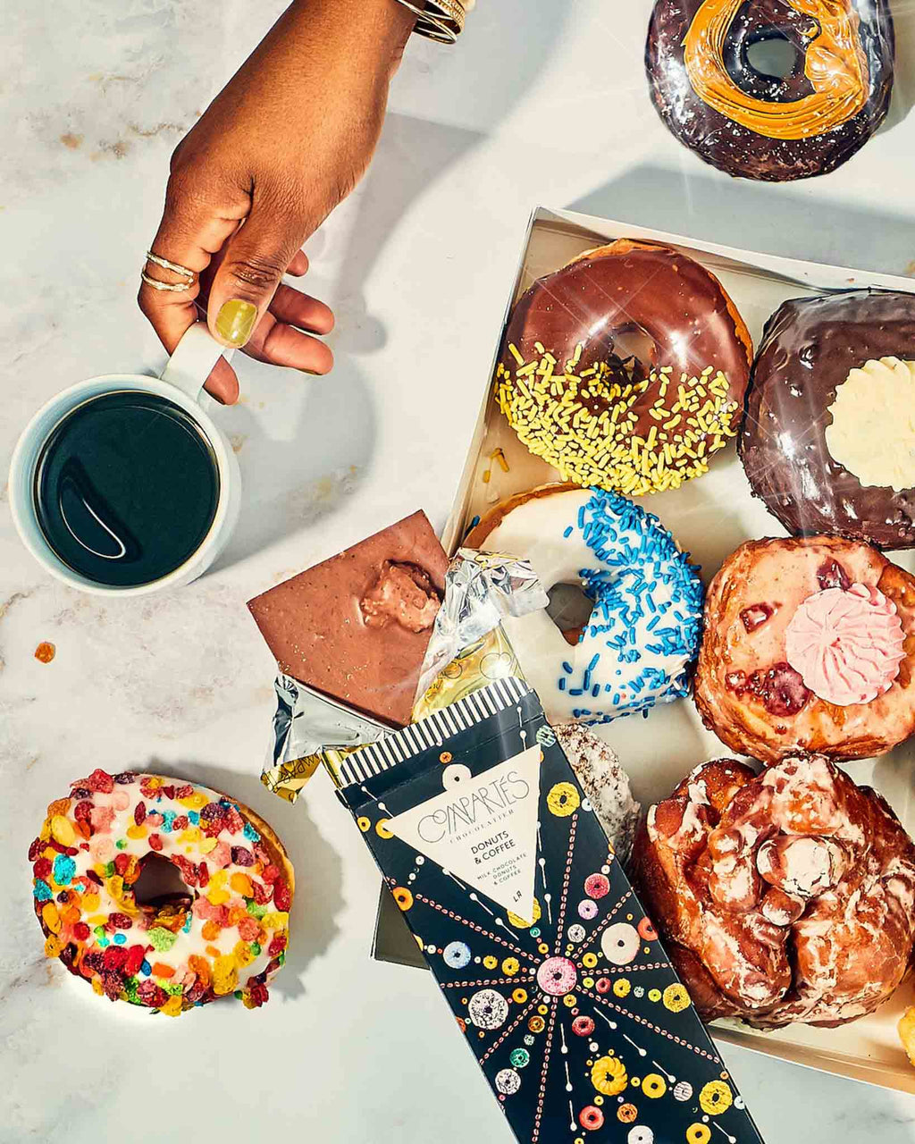 Donuts and Coffee Chocolate Bar