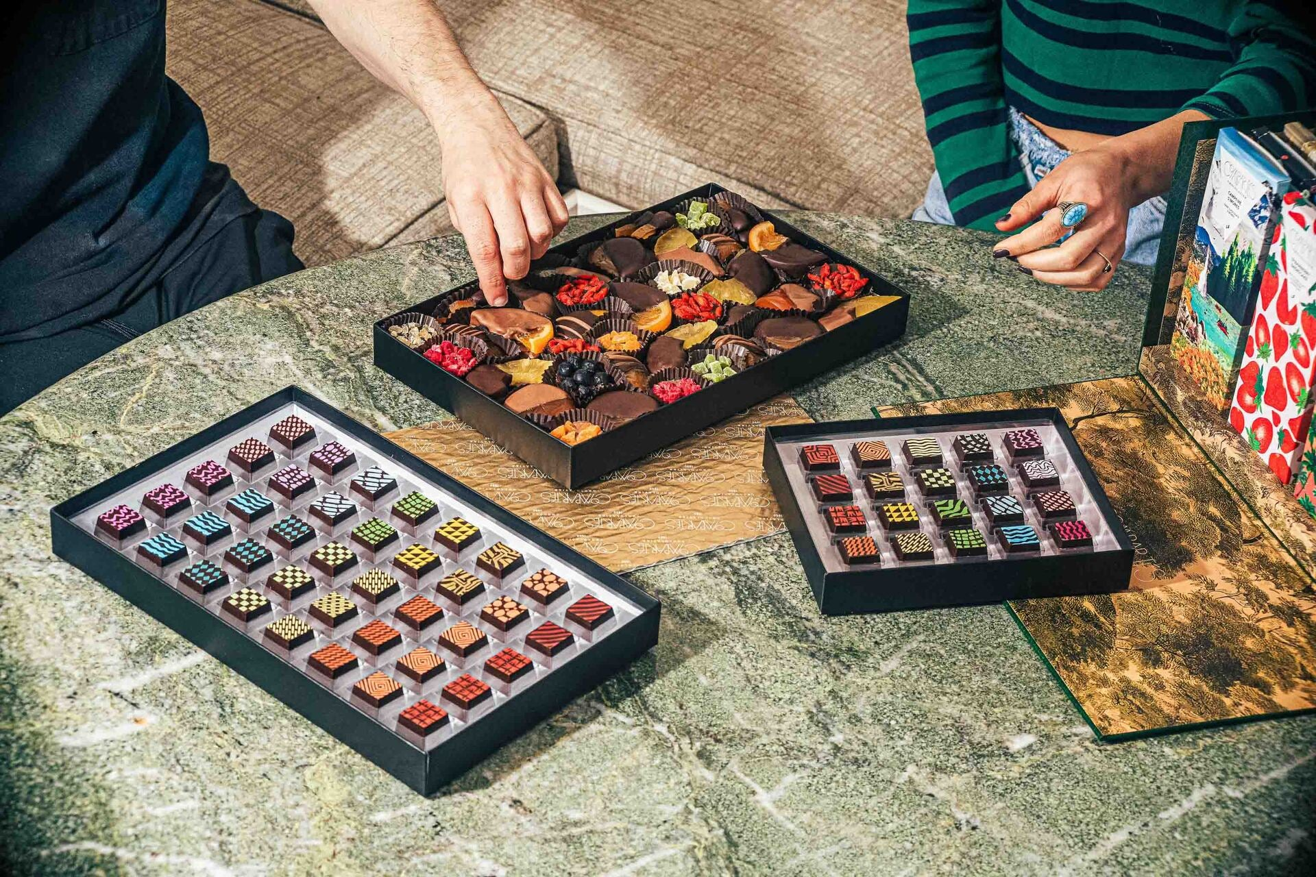 Compartes chocolate boxes and confections
